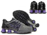 nike shox promos agent rivaly noir gris violet hommes chaussures